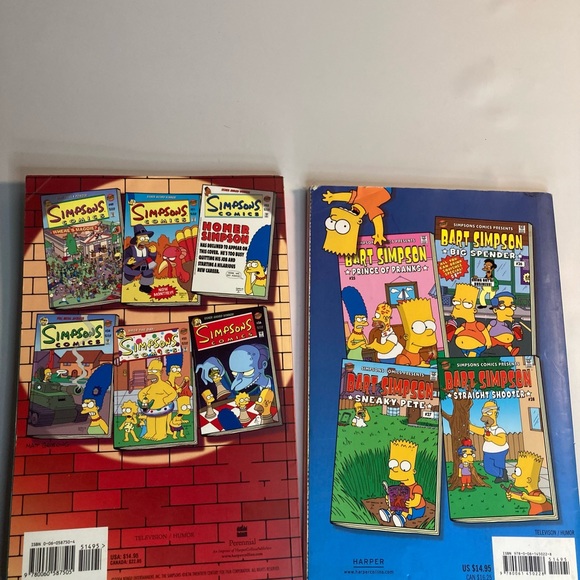 The Simpsons comics belly buster and big brilliant book Bart Simpson books - Picture 2 of 2
